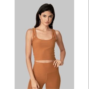 Turmeric Double Cross Top